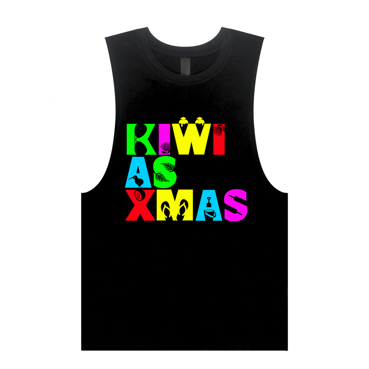 Kiwi As Xmas Sleeveless T-shirt