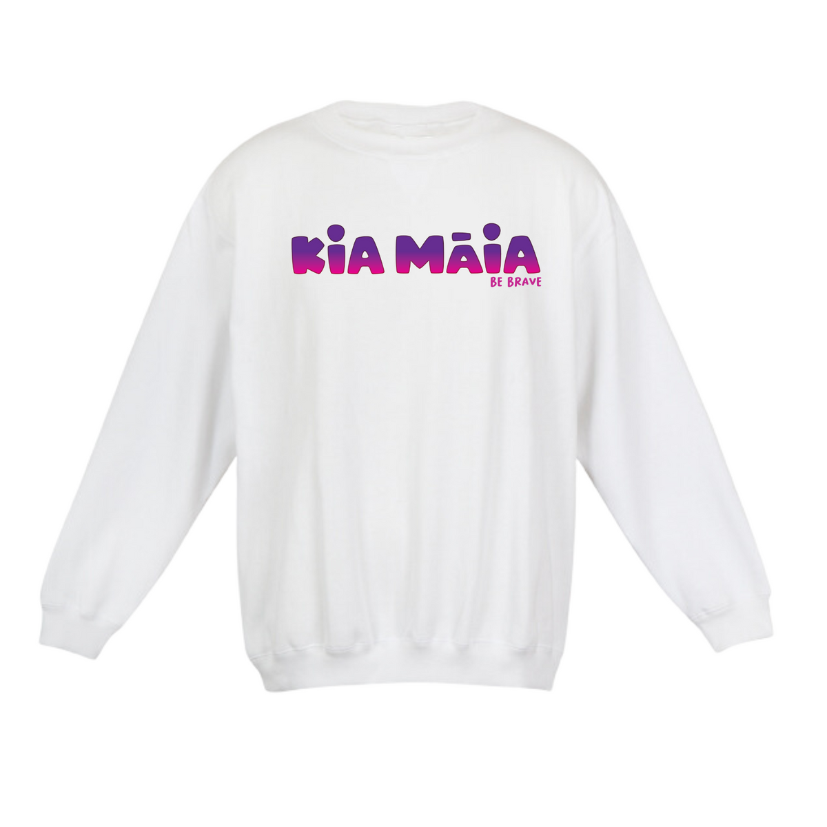 Kia Māia Purple Ombre Crew