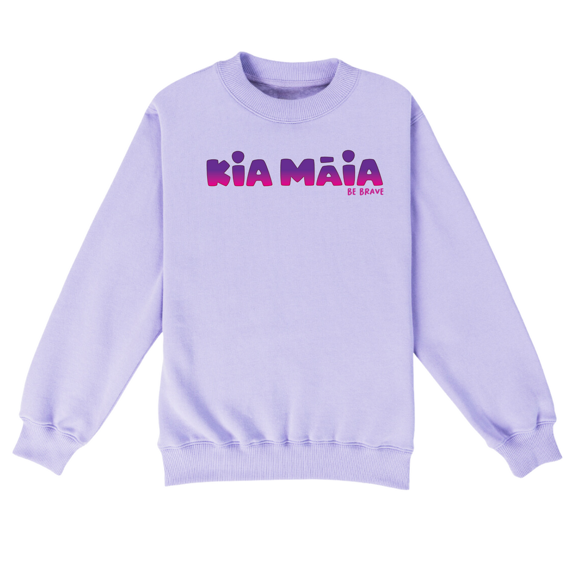 Kia Māia Purple Ombre Crew