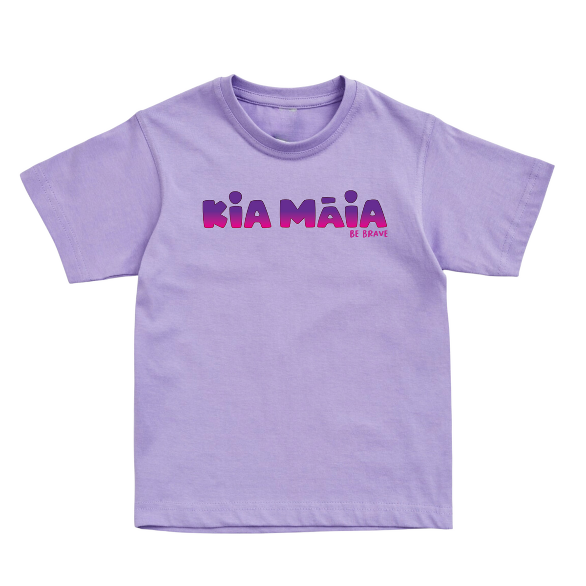 Kia Māia Purple Ombre Short Sleeved T Shirt