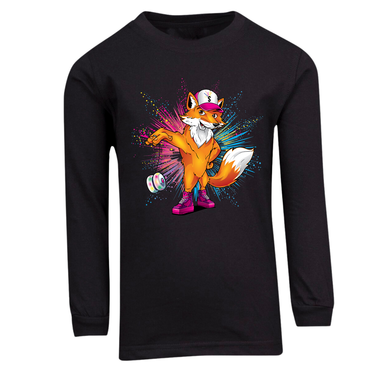 Funky Fox Long Sleeve T Shirt