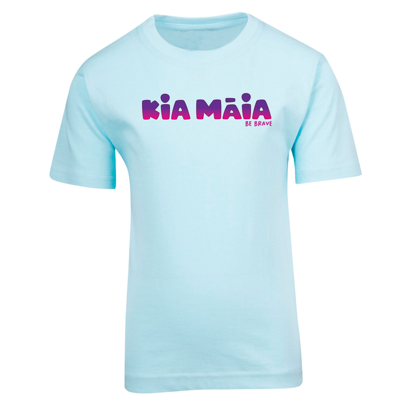 Kia Māia Purple Ombre Short Sleeved T Shirt