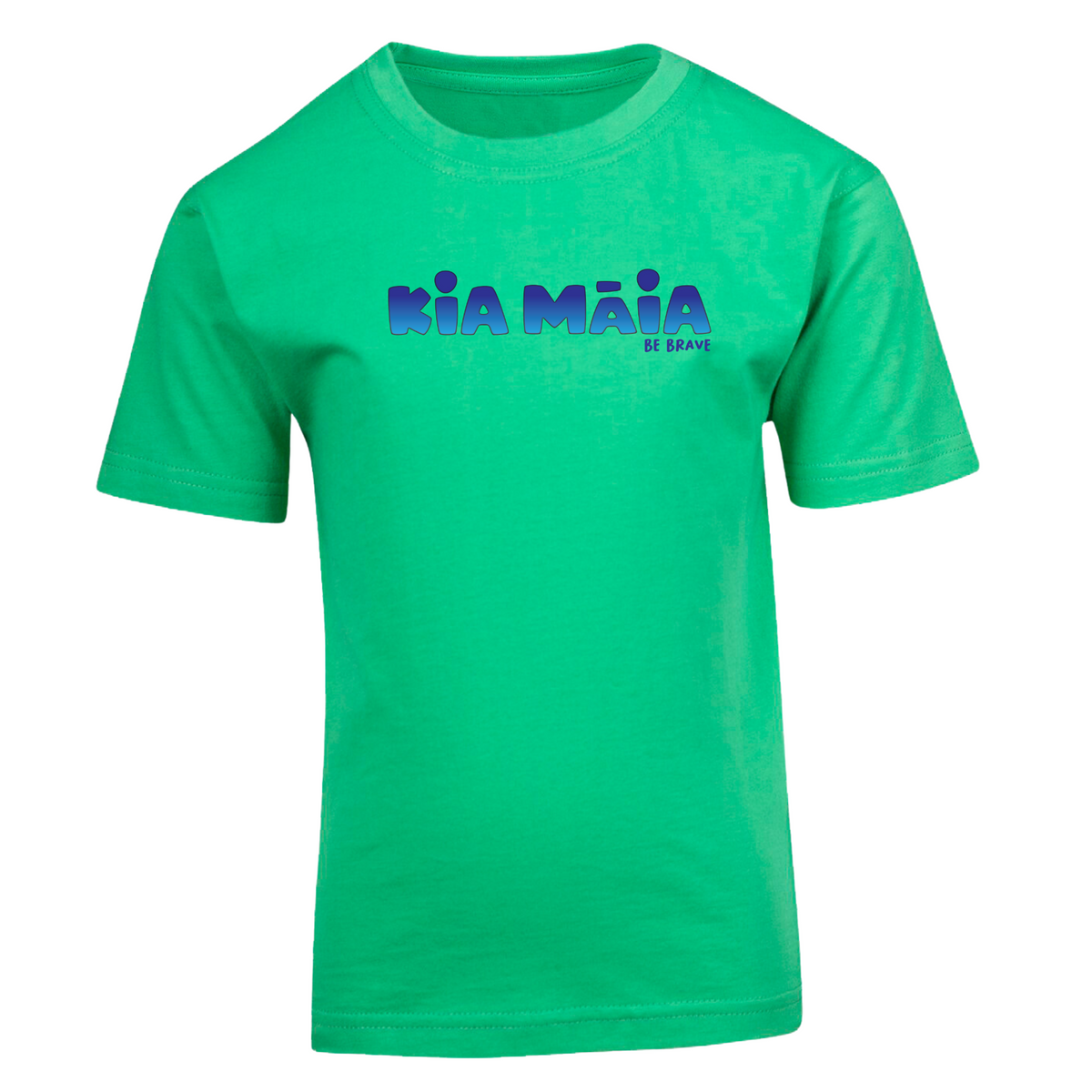 Kia Māia Blue Ombre Short Sleeved T Shirt