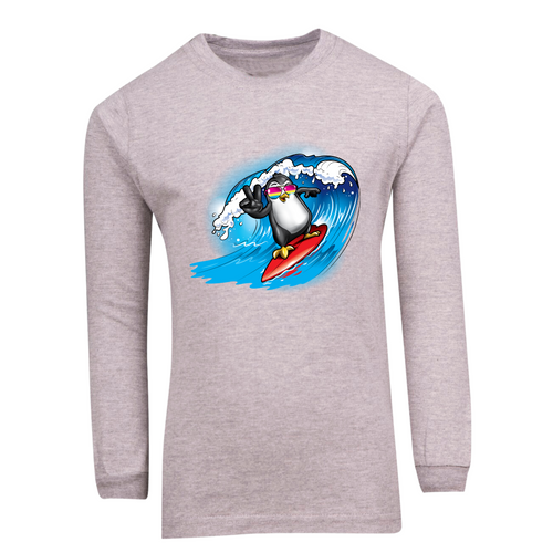 Peace penguin long sleeve T shirt