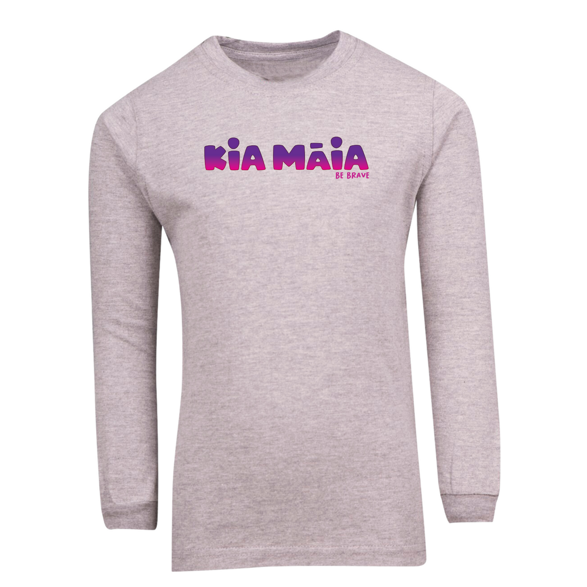 Kia Māia Purple Ombre Long Sleeved T Shirt