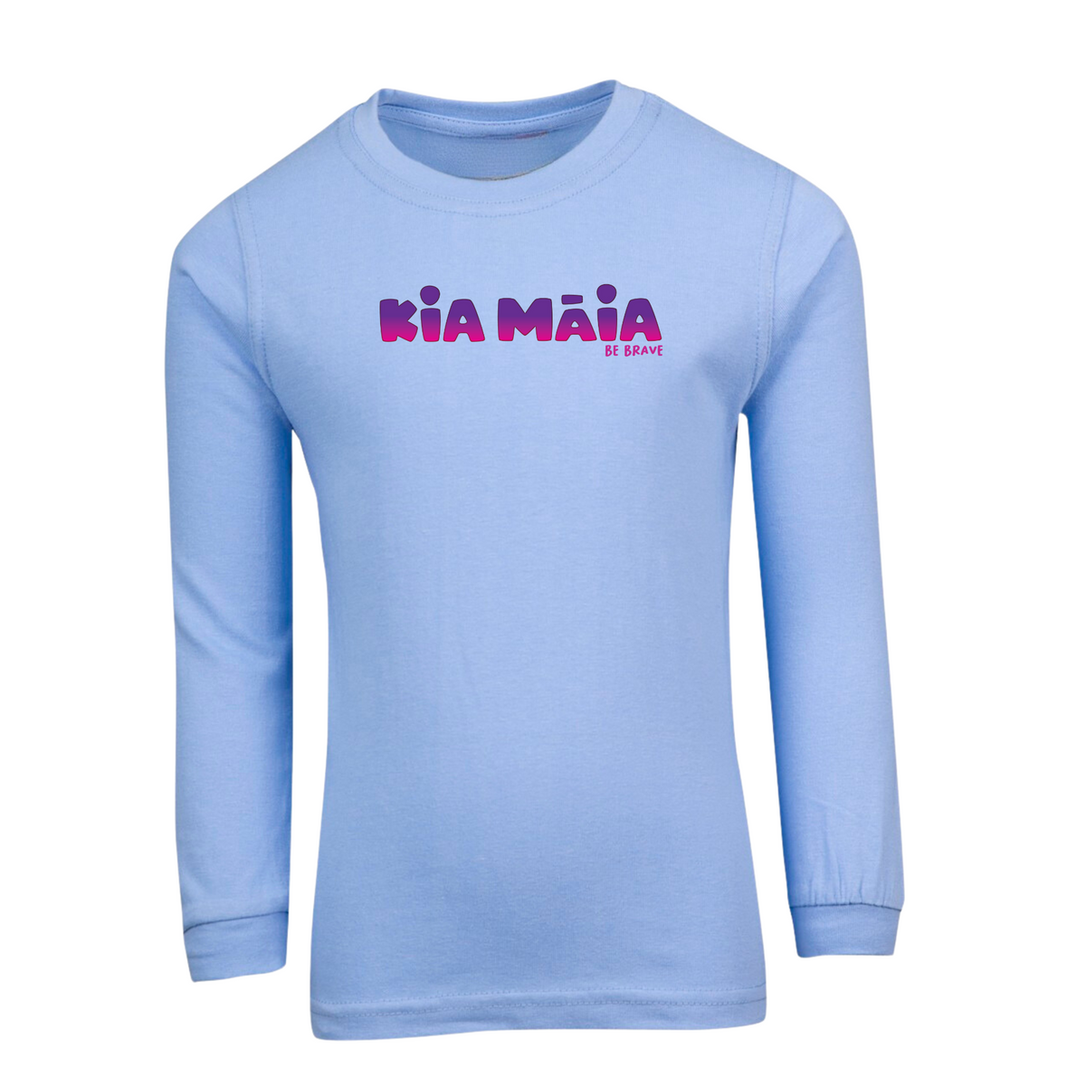 Kia Māia Purple Ombre Long Sleeved T Shirt