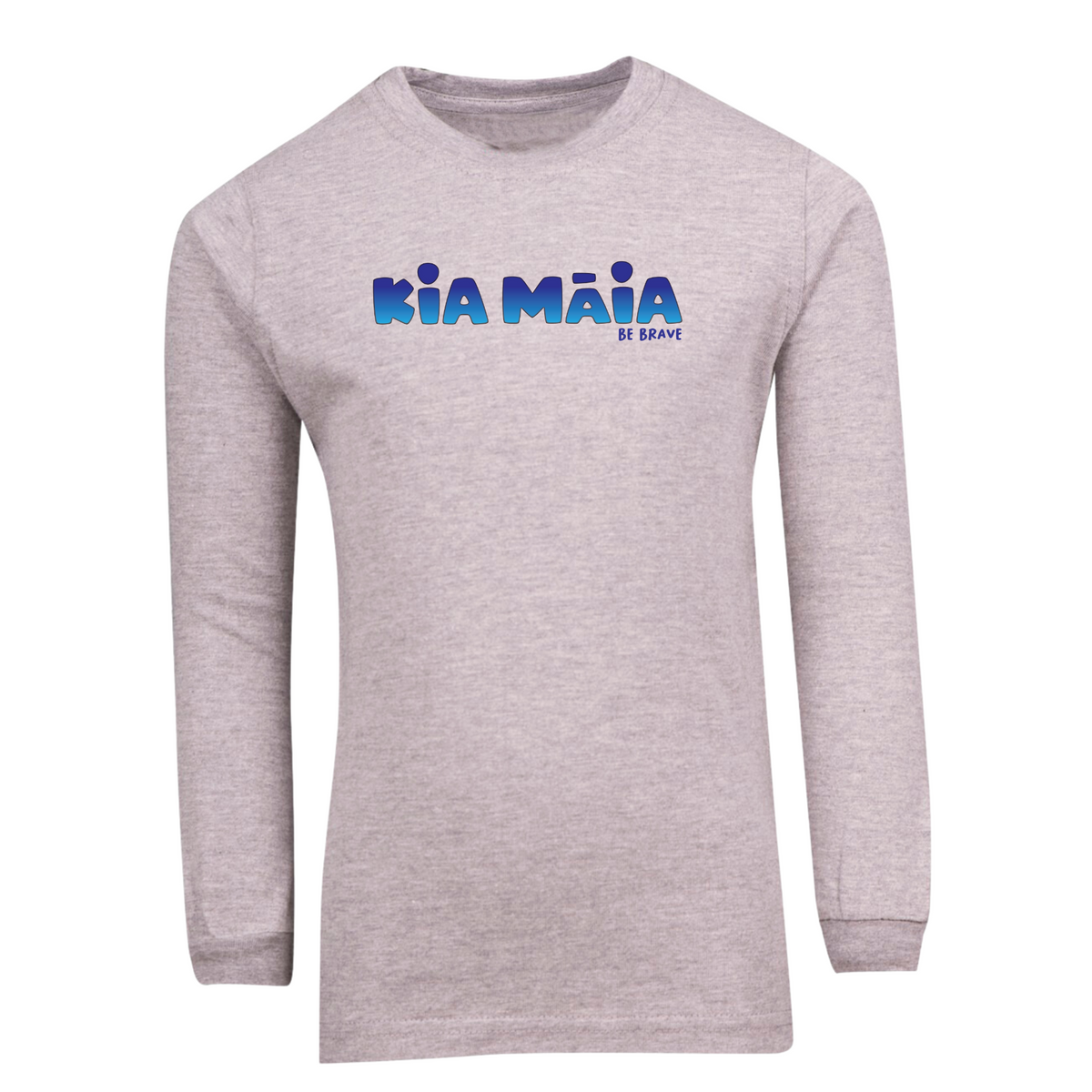 Kia Māia Blue Ombre Long Sleeved T Shirt