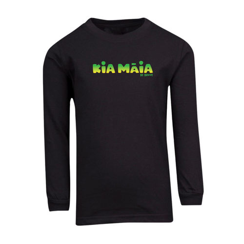 Kia Māia Green Ombre Long Sleeved T Shirt