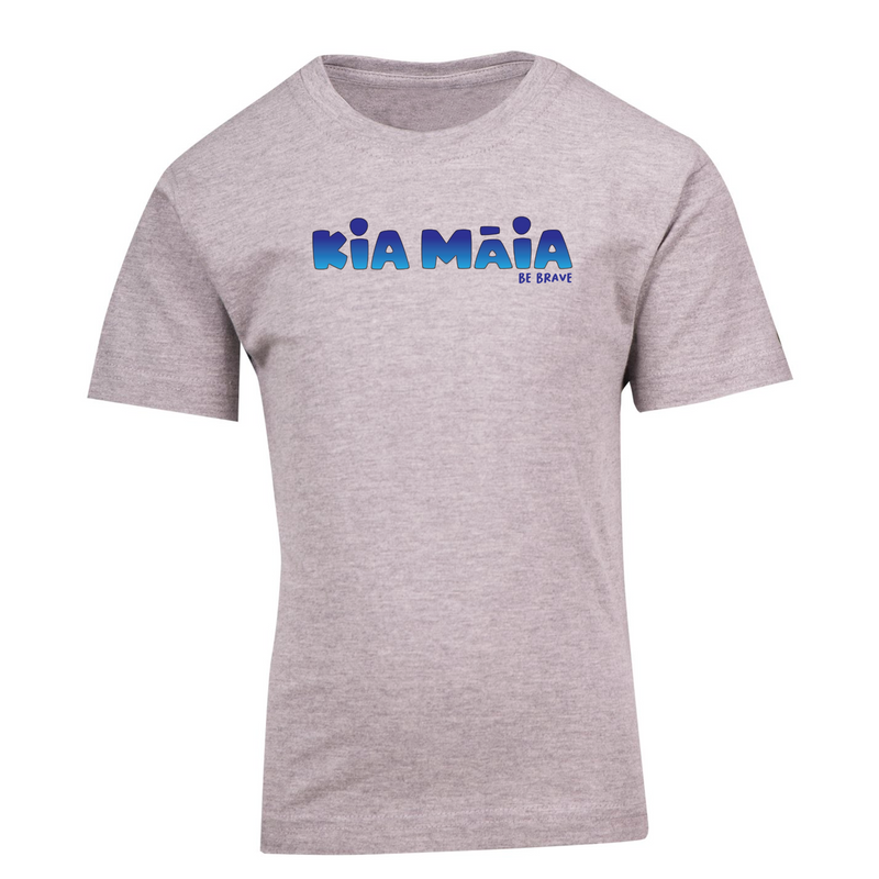 Kia Māia Blue Ombre Short Sleeved T Shirt