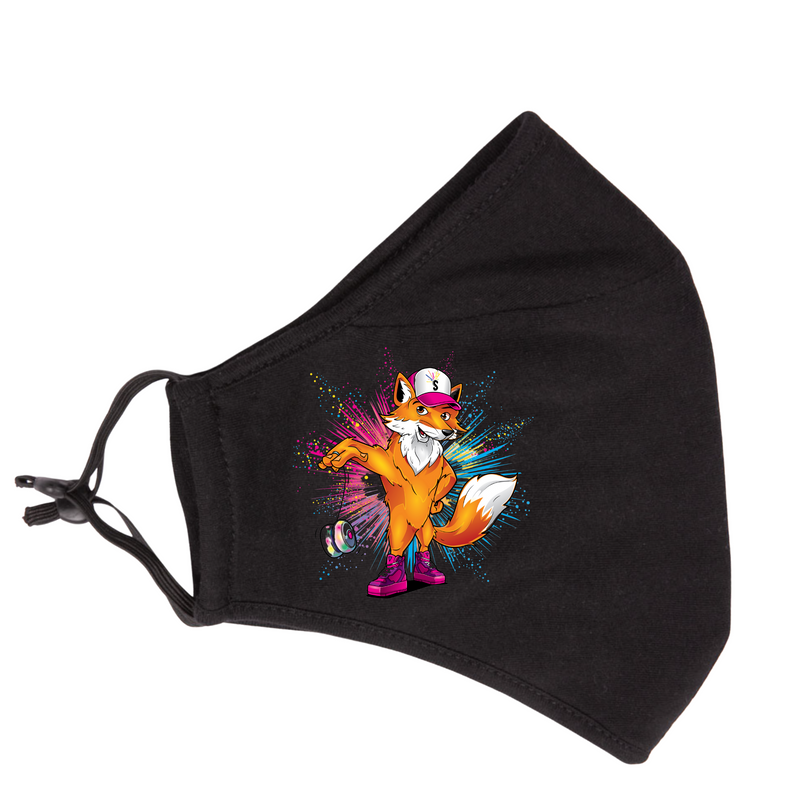 Funky Fox 3 layer cotton mask