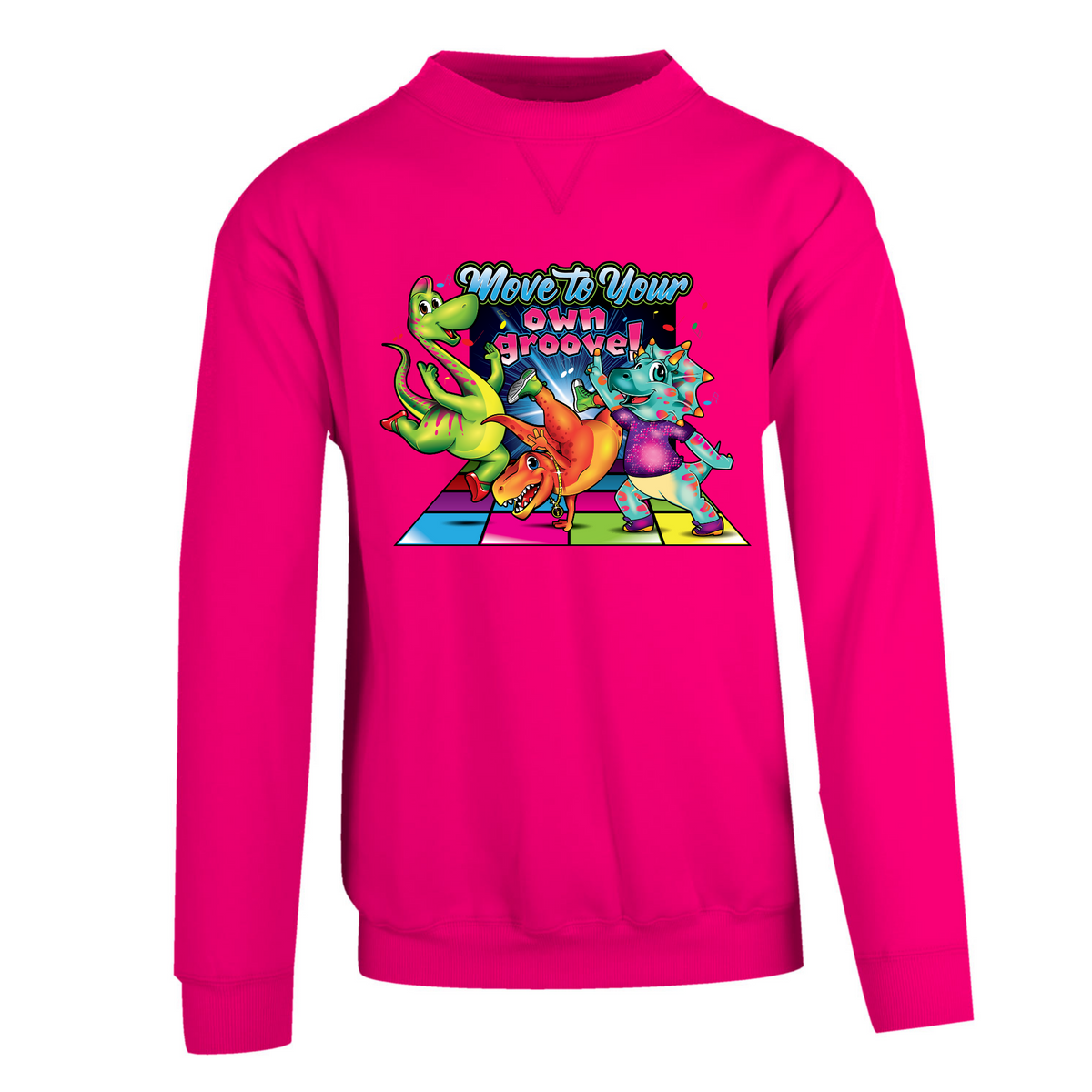 Dancing Dino's crew neck