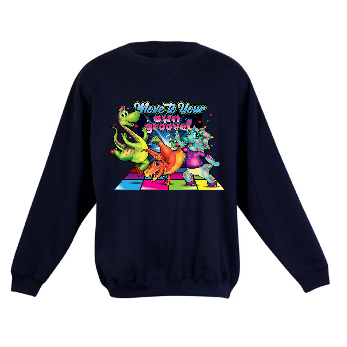 Dancing Dino's crew neck