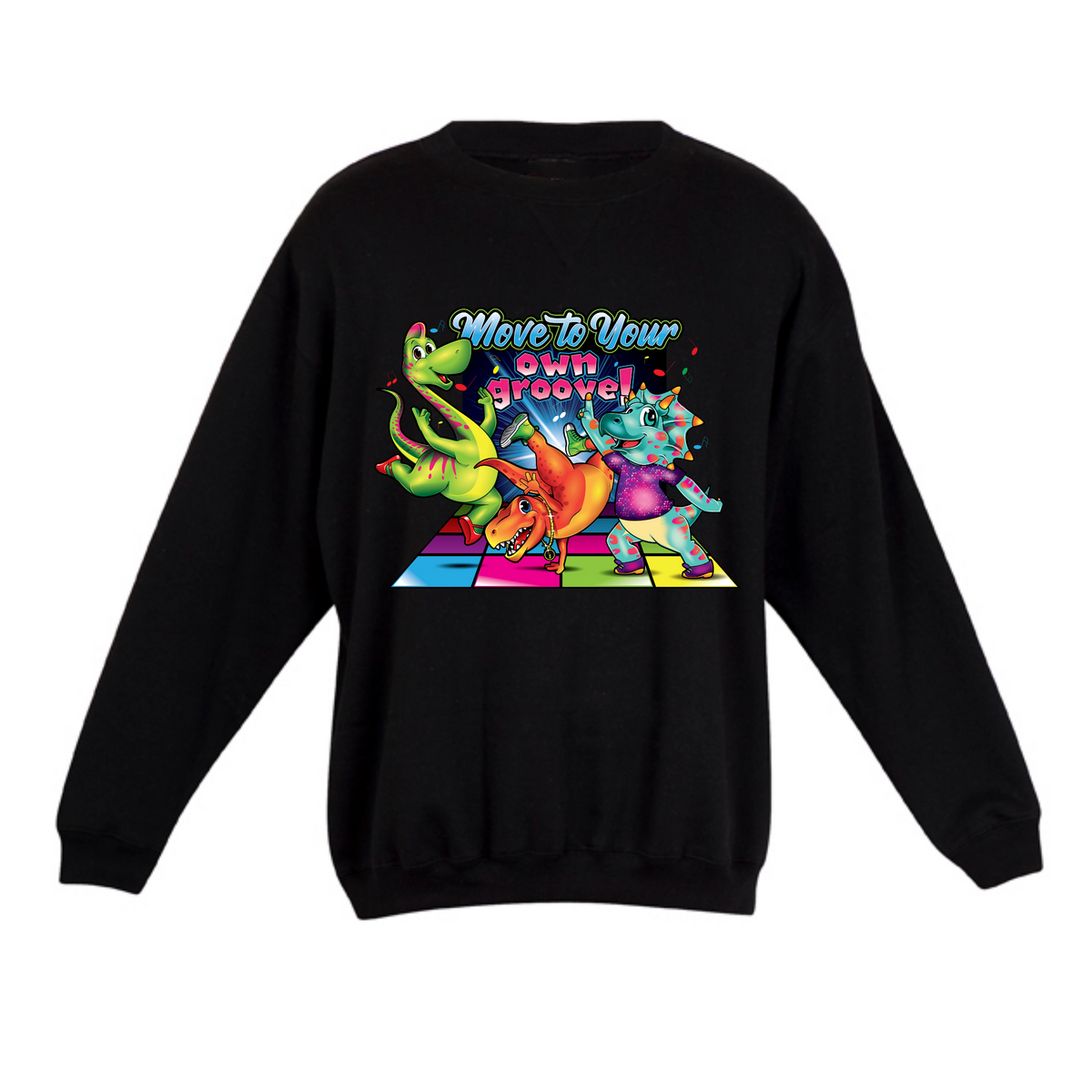 Dancing Dino's crew neck