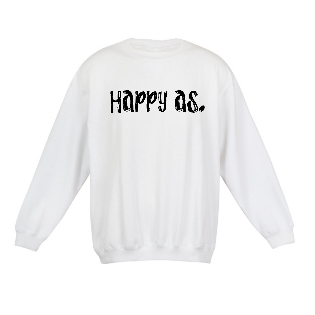 Happy as crew neck